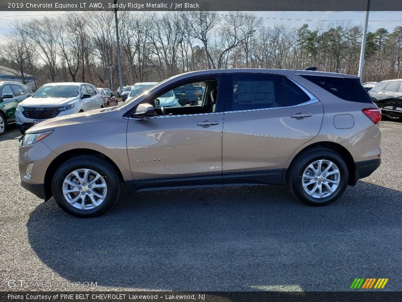 Sandy Ridge Metallic / Jet Black 2019 Chevrolet Equinox LT AWD