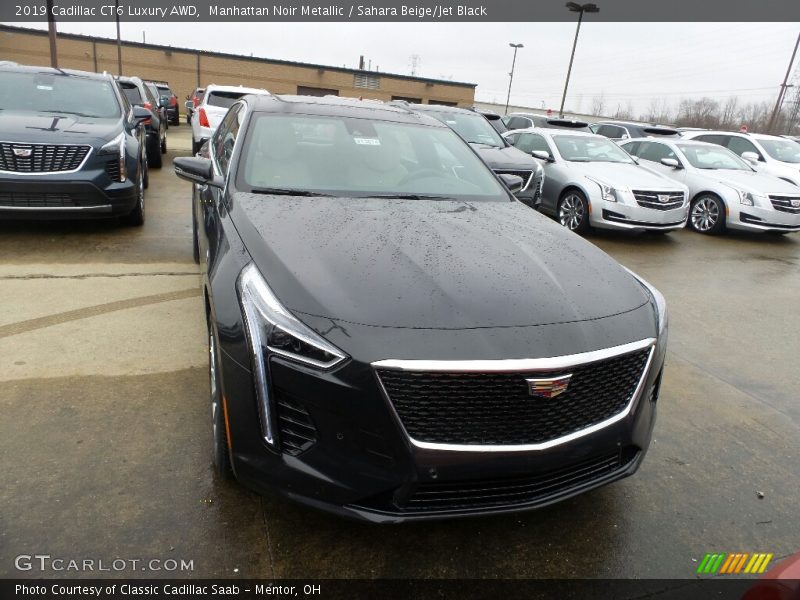 Manhattan Noir Metallic / Sahara Beige/Jet Black 2019 Cadillac CT6 Luxury AWD