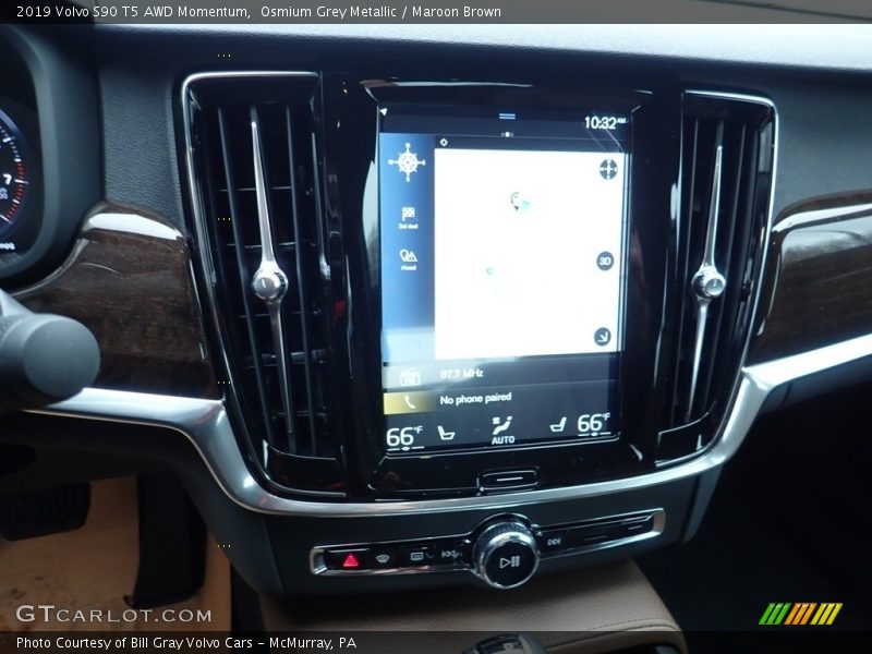 Osmium Grey Metallic / Maroon Brown 2019 Volvo S90 T5 AWD Momentum