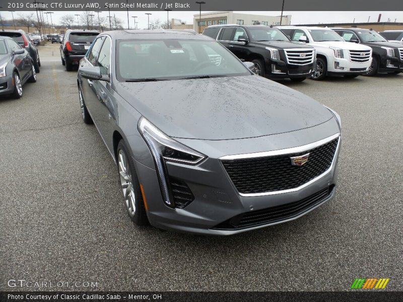 Satin Steel Metallic / Jet Black 2019 Cadillac CT6 Luxury AWD