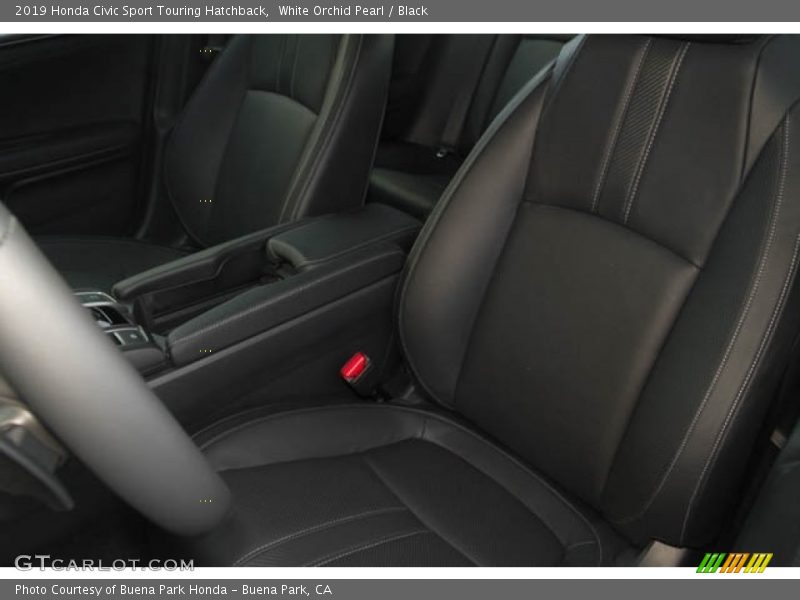 White Orchid Pearl / Black 2019 Honda Civic Sport Touring Hatchback