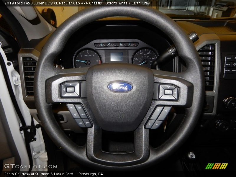 Oxford White / Earth Gray 2019 Ford F450 Super Duty XL Regular Cab 4x4 Chassis