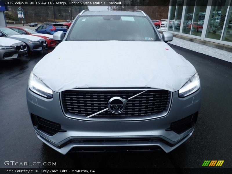 Bright Silver Metallic / Charcoal 2019 Volvo XC90 T6 AWD R-Design