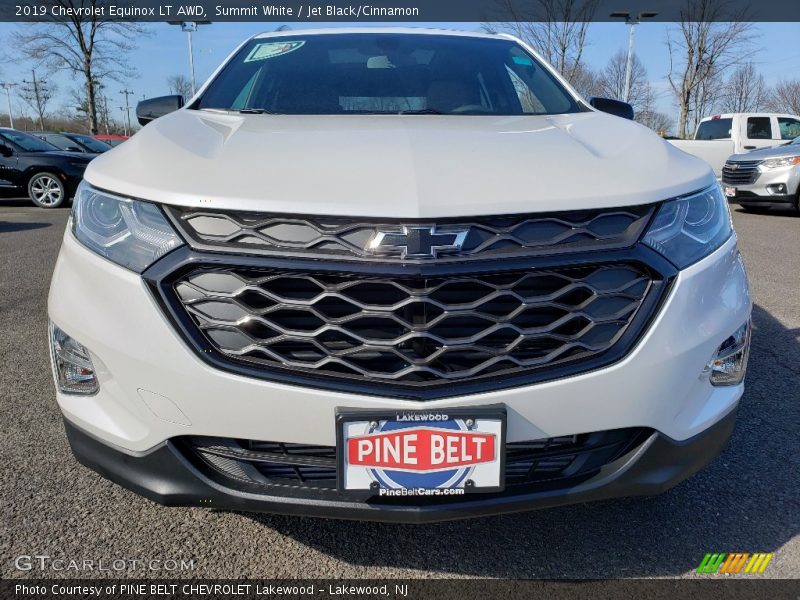 Summit White / Jet Black/Cinnamon 2019 Chevrolet Equinox LT AWD