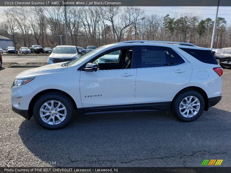 Summit White / Jet Black/Cinnamon 2019 Chevrolet Equinox LT AWD