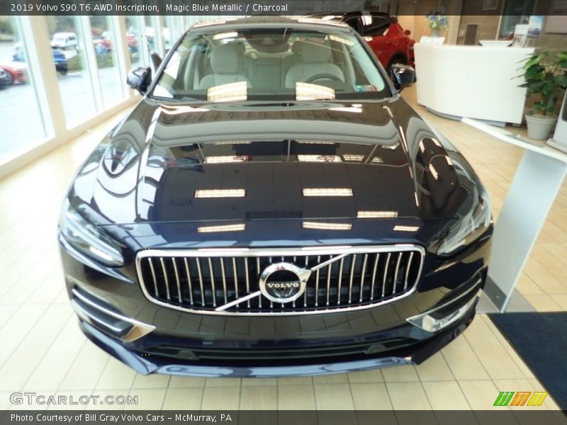 Magic Blue Metallic / Charcoal 2019 Volvo S90 T6 AWD Inscription