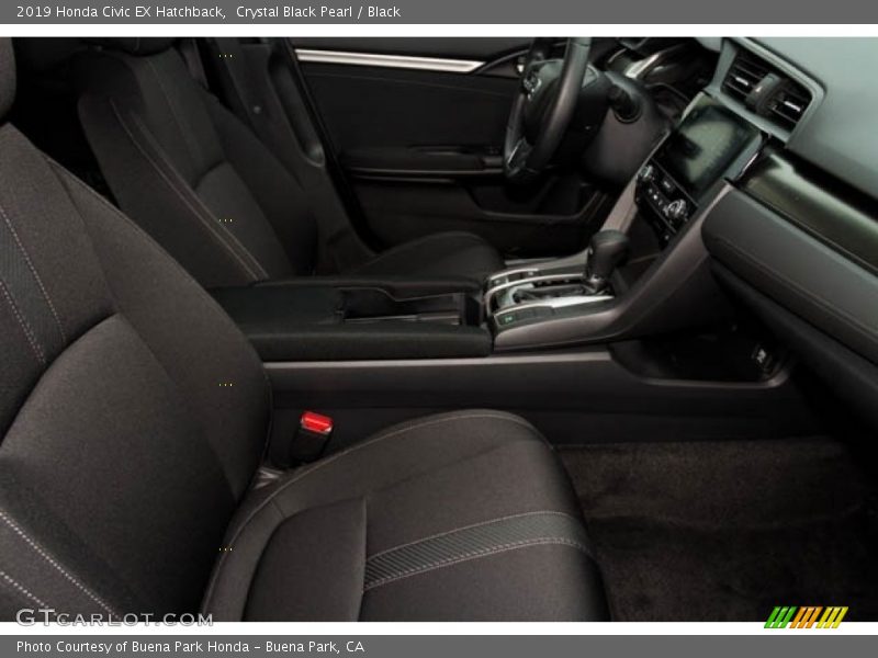 Crystal Black Pearl / Black 2019 Honda Civic EX Hatchback