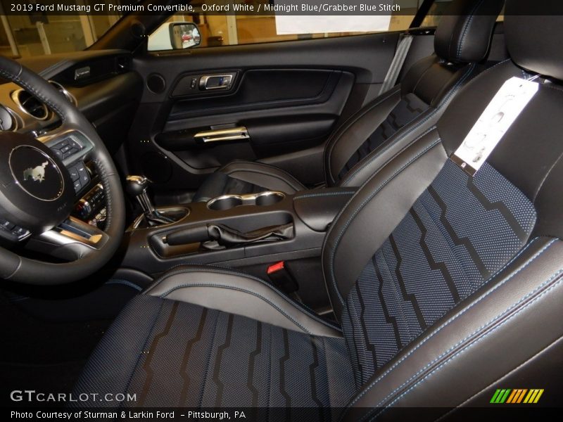  2019 Mustang GT Premium Convertible Midnight Blue/Grabber Blue Stitch Interior