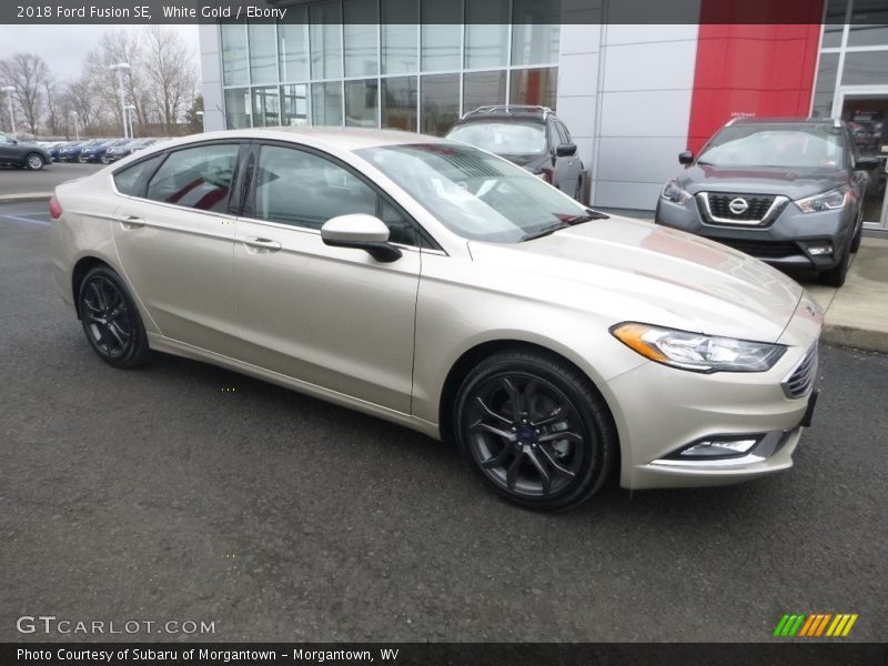 White Gold / Ebony 2018 Ford Fusion SE