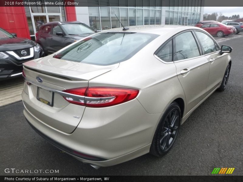 White Gold / Ebony 2018 Ford Fusion SE