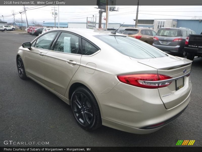 White Gold / Ebony 2018 Ford Fusion SE