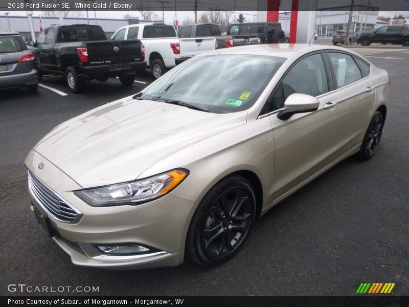 White Gold / Ebony 2018 Ford Fusion SE