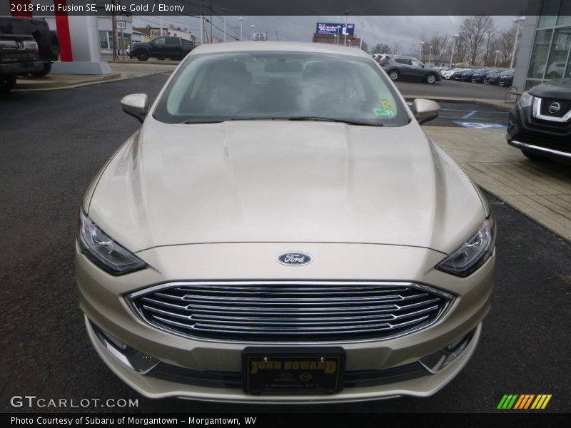White Gold / Ebony 2018 Ford Fusion SE