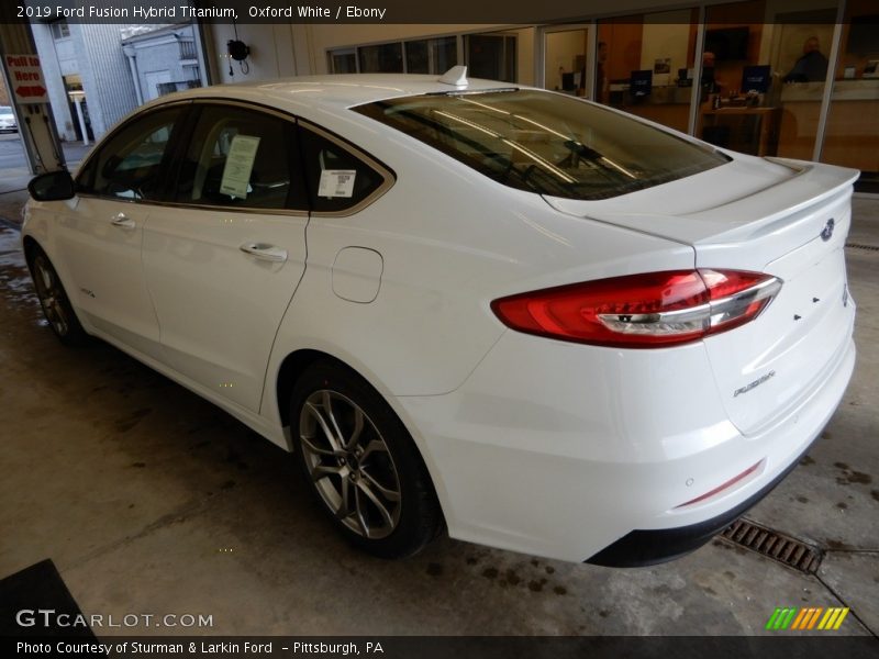 Oxford White / Ebony 2019 Ford Fusion Hybrid Titanium