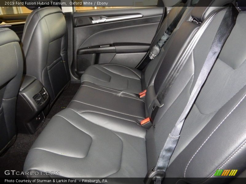 Oxford White / Ebony 2019 Ford Fusion Hybrid Titanium