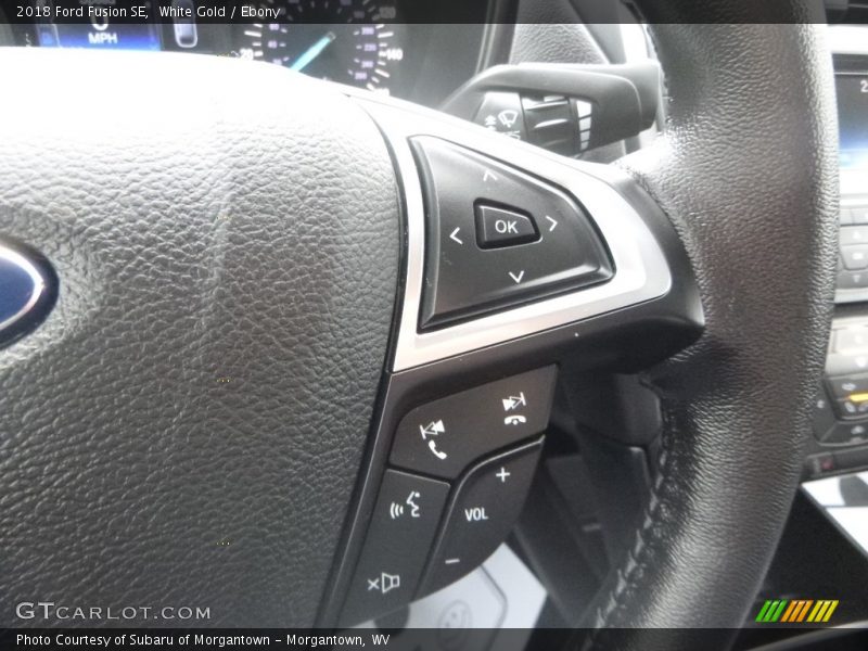 White Gold / Ebony 2018 Ford Fusion SE