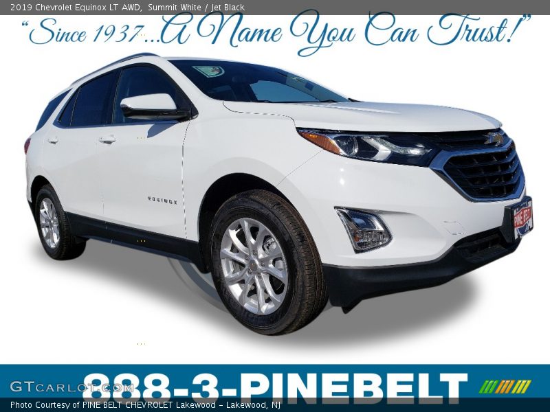 Summit White / Jet Black 2019 Chevrolet Equinox LT AWD