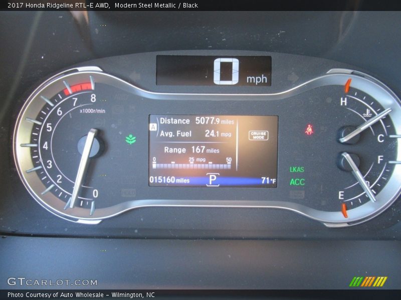 Modern Steel Metallic / Black 2017 Honda Ridgeline RTL-E AWD