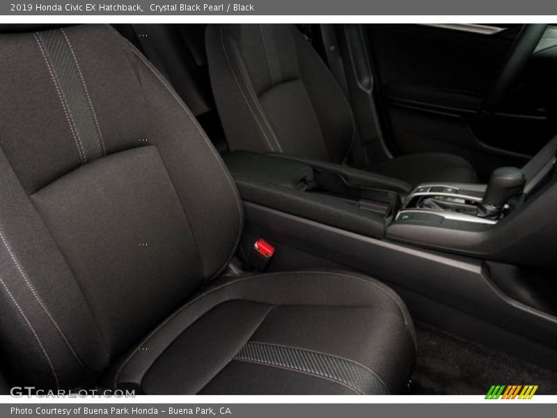 Crystal Black Pearl / Black 2019 Honda Civic EX Hatchback