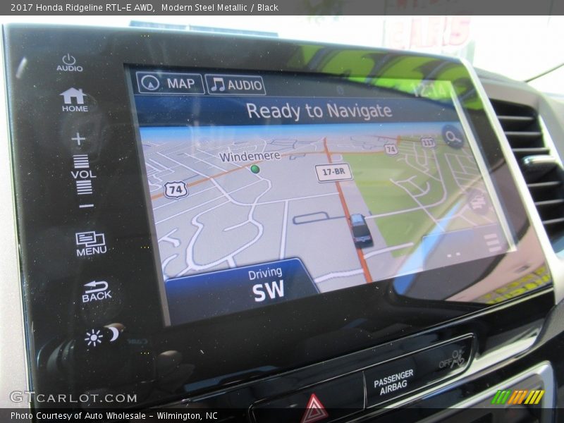 Modern Steel Metallic / Black 2017 Honda Ridgeline RTL-E AWD