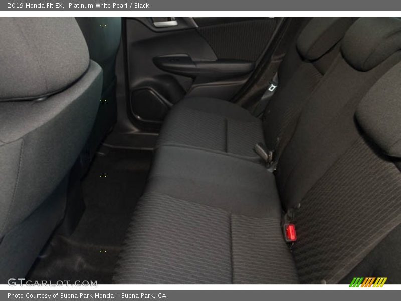 Platinum White Pearl / Black 2019 Honda Fit EX