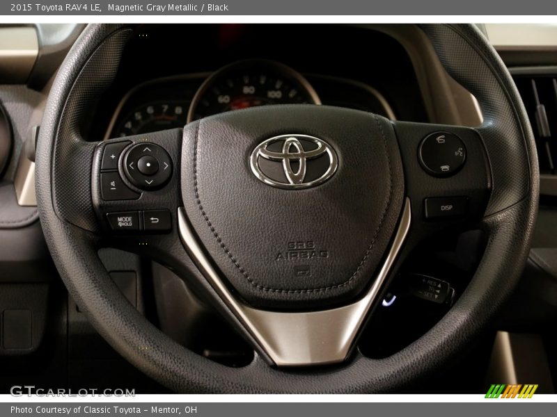 Magnetic Gray Metallic / Black 2015 Toyota RAV4 LE