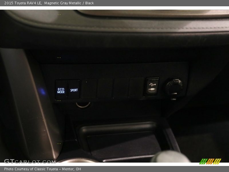 Magnetic Gray Metallic / Black 2015 Toyota RAV4 LE