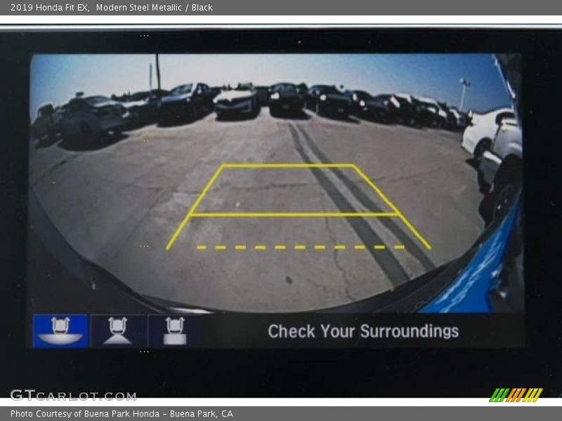 Modern Steel Metallic / Black 2019 Honda Fit EX