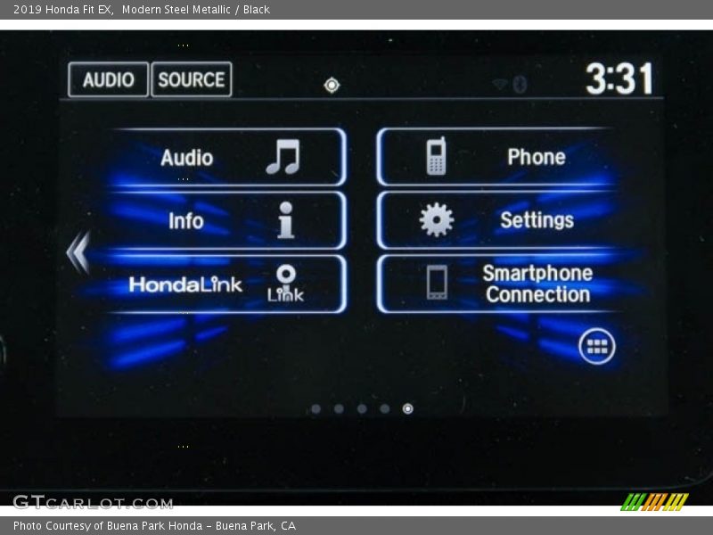Modern Steel Metallic / Black 2019 Honda Fit EX