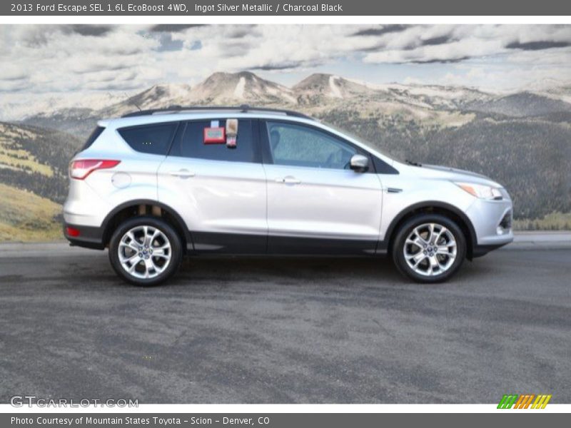 Ingot Silver Metallic / Charcoal Black 2013 Ford Escape SEL 1.6L EcoBoost 4WD