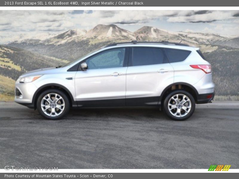 Ingot Silver Metallic / Charcoal Black 2013 Ford Escape SEL 1.6L EcoBoost 4WD