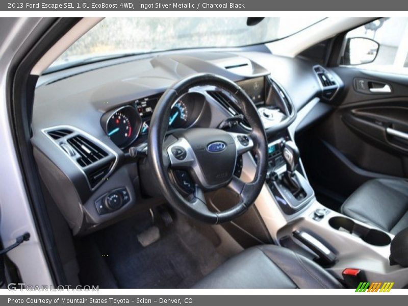 Ingot Silver Metallic / Charcoal Black 2013 Ford Escape SEL 1.6L EcoBoost 4WD