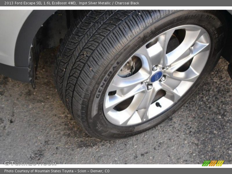 Ingot Silver Metallic / Charcoal Black 2013 Ford Escape SEL 1.6L EcoBoost 4WD