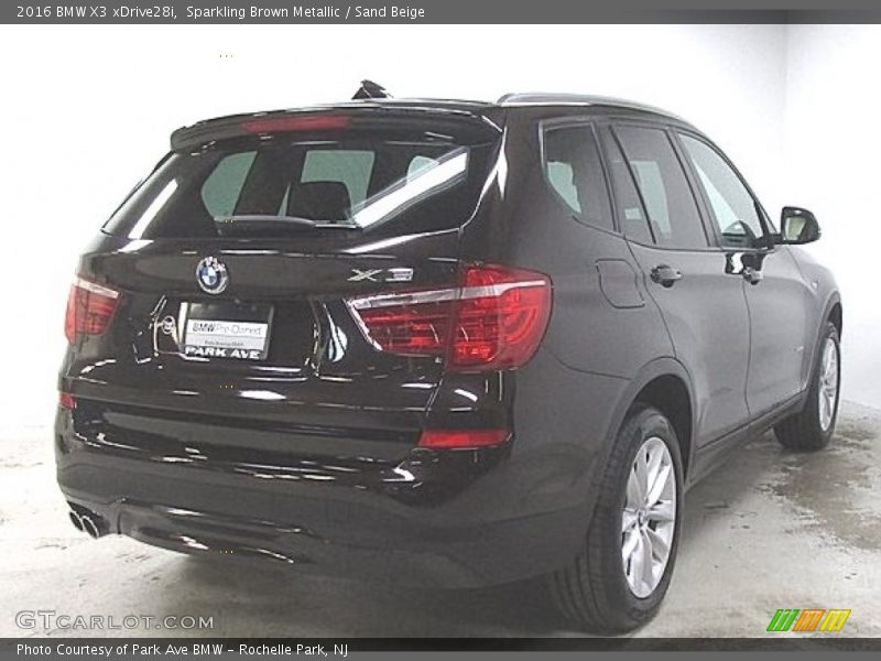 Sparkling Brown Metallic / Sand Beige 2016 BMW X3 xDrive28i