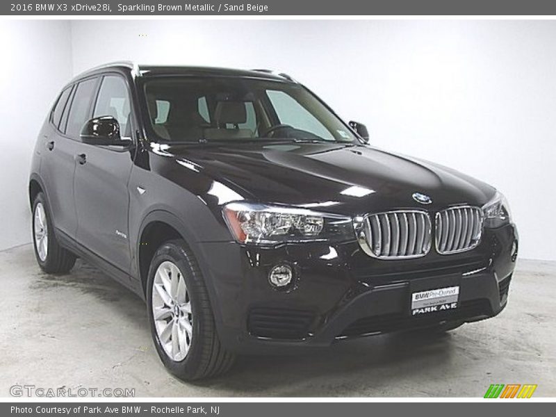 Sparkling Brown Metallic / Sand Beige 2016 BMW X3 xDrive28i