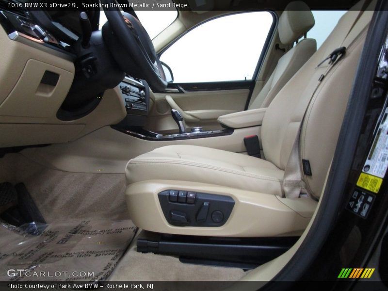 Sparkling Brown Metallic / Sand Beige 2016 BMW X3 xDrive28i
