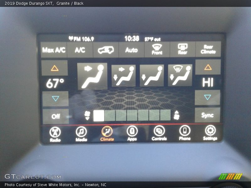 Granite / Black 2019 Dodge Durango SXT