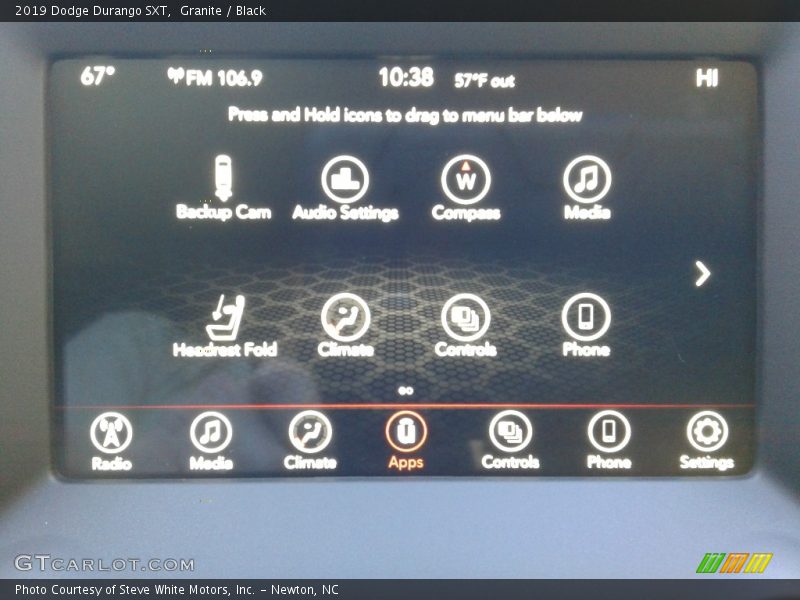 Granite / Black 2019 Dodge Durango SXT