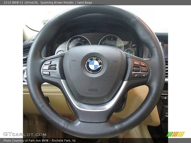 Sparkling Brown Metallic / Sand Beige 2016 BMW X3 xDrive28i