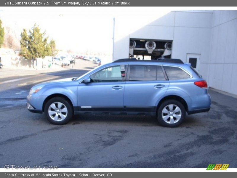Sky Blue Metallic / Off Black 2011 Subaru Outback 2.5i Premium Wagon