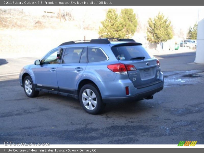 Sky Blue Metallic / Off Black 2011 Subaru Outback 2.5i Premium Wagon