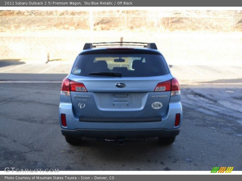 Sky Blue Metallic / Off Black 2011 Subaru Outback 2.5i Premium Wagon