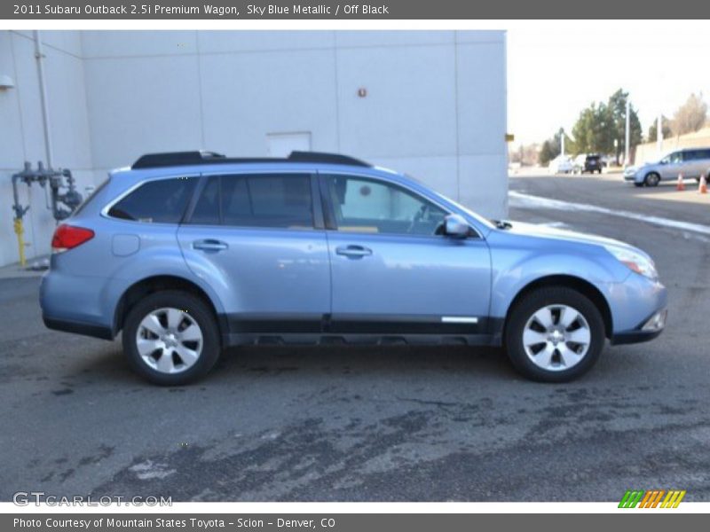 Sky Blue Metallic / Off Black 2011 Subaru Outback 2.5i Premium Wagon