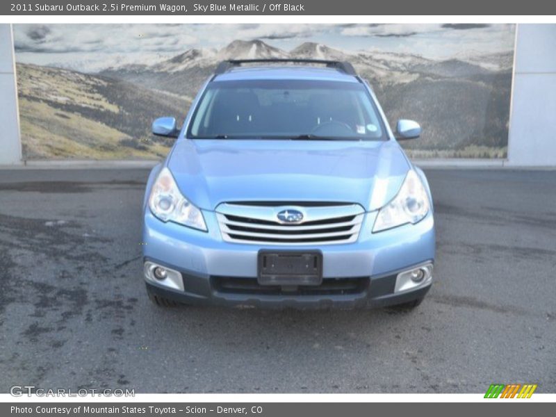 Sky Blue Metallic / Off Black 2011 Subaru Outback 2.5i Premium Wagon