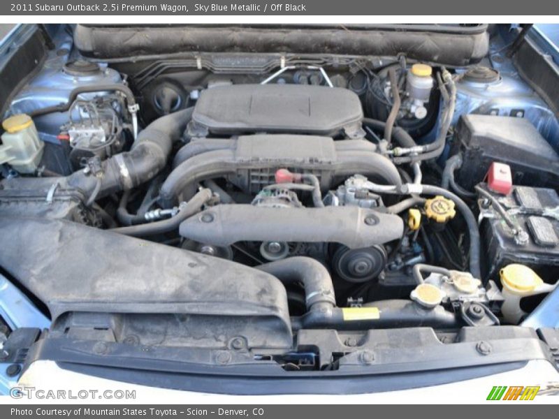 Sky Blue Metallic / Off Black 2011 Subaru Outback 2.5i Premium Wagon