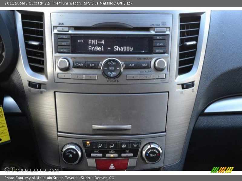 Sky Blue Metallic / Off Black 2011 Subaru Outback 2.5i Premium Wagon