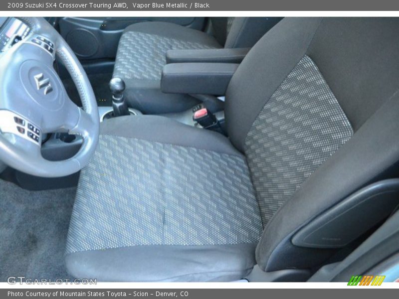 Vapor Blue Metallic / Black 2009 Suzuki SX4 Crossover Touring AWD