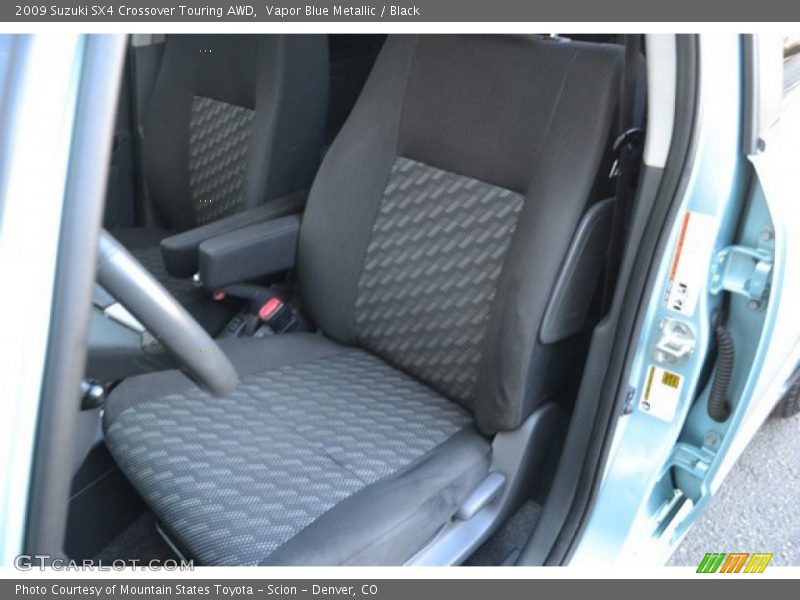 Vapor Blue Metallic / Black 2009 Suzuki SX4 Crossover Touring AWD