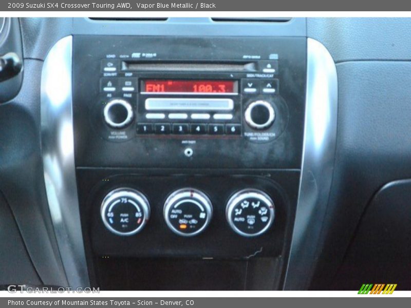 Vapor Blue Metallic / Black 2009 Suzuki SX4 Crossover Touring AWD