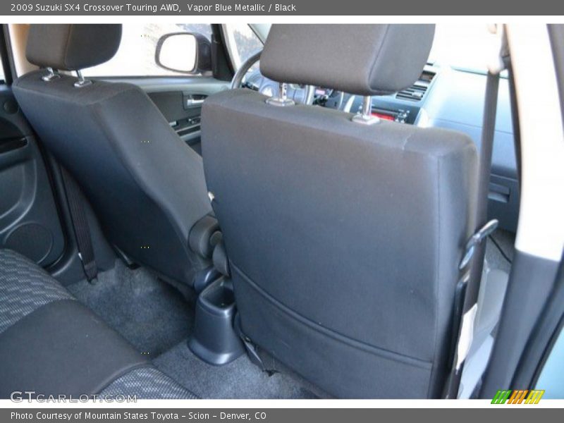 Vapor Blue Metallic / Black 2009 Suzuki SX4 Crossover Touring AWD